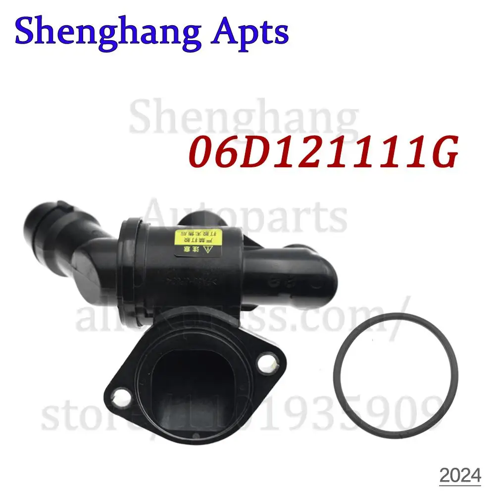 Engine Coolant Thermostat 06D121111G 06D 121 111 G For Audi A4 B7 2004-2009, A6 C6 2005-2011, TT 2006-2010, Seat EXEO 2009-13 2.0L