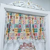 Lattice Fruit Patterns Korean Short Curtains Cloth for Living Room Japanese Pastoral Wave Lace Half Curtains for Kitchen #A591 3