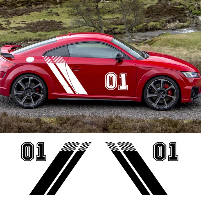 Car Door Vinyl Film Side Stickers Decal No 1 Decoration For Audi Tt Tts Rs Left And Right Car Styling Accessories Car Stickers - AliExpress
