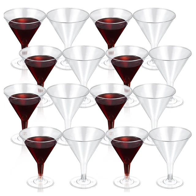 Clear Plastic Martini Glass