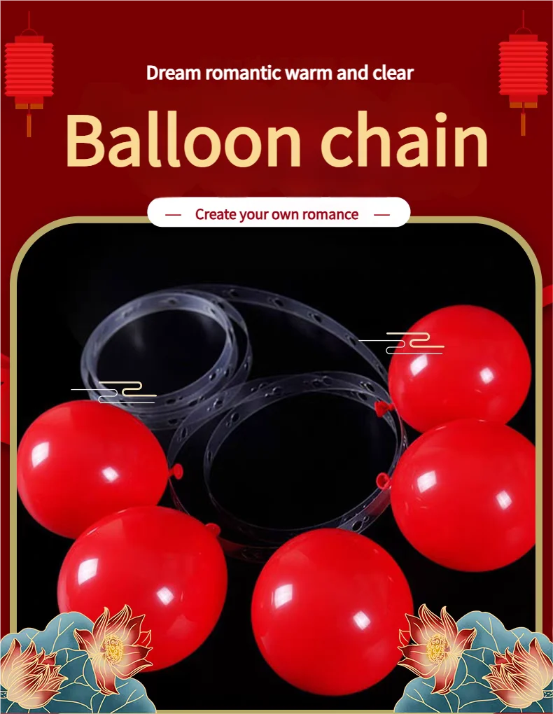 Ballonkette Ballon Aufkleber Kleber Punkt Doppelloch Modellierung Geburtstag Hochzeit Party DIY Dekor Zubehör Zubehör – Detail 3
