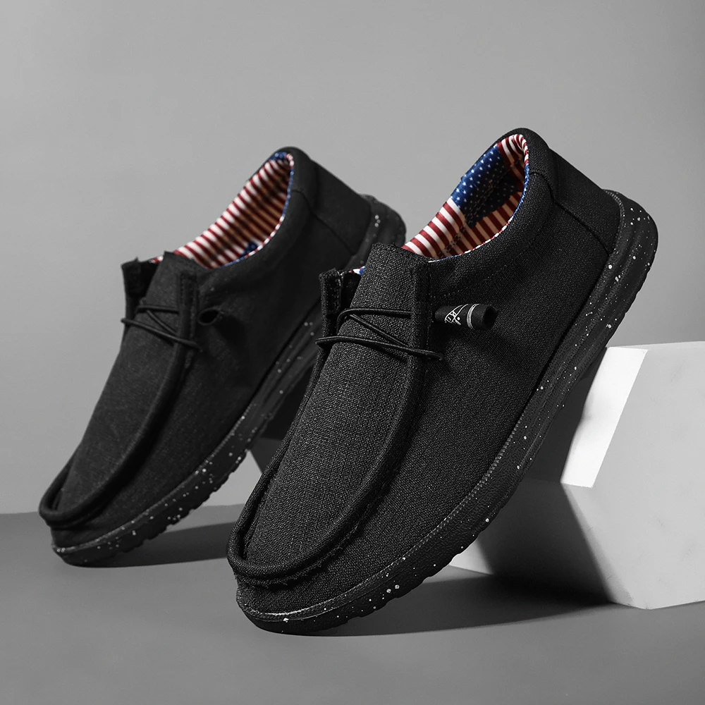 Zapatos Hombre Verano Mocasines Para Hombre De Lona Ligeros