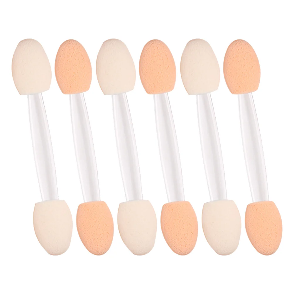 

30pcs Double Sided Sponge Eyeshadow Brush Double Ended Sponge Applicator Oval Tipped Eyeliner Brush Makeup Brush Tool ( White )