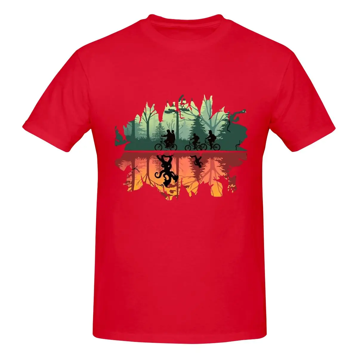 thumbnail image 1 of Stranger-Things The Upside Down Luxury T Shirts for Men Summer Print Shirt Cotton High Quality Clothing Streetwear S-6XL, 1 of 5