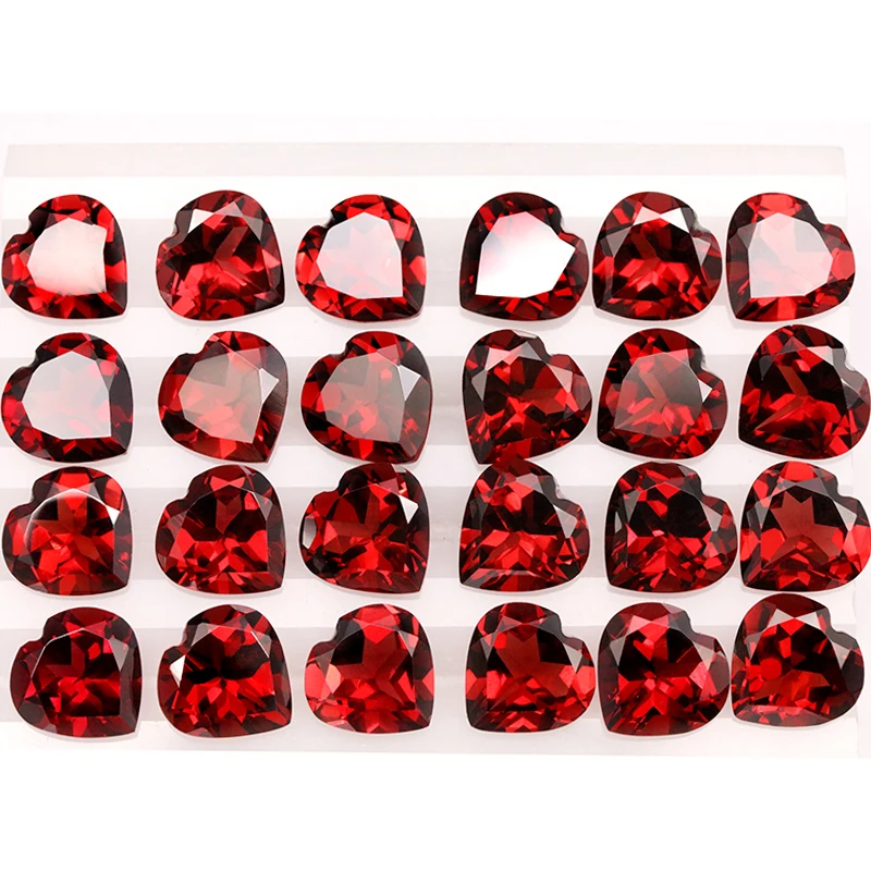 Red Garnet Gemstone 8*8mm 10pcs Ring Bracelet Earring