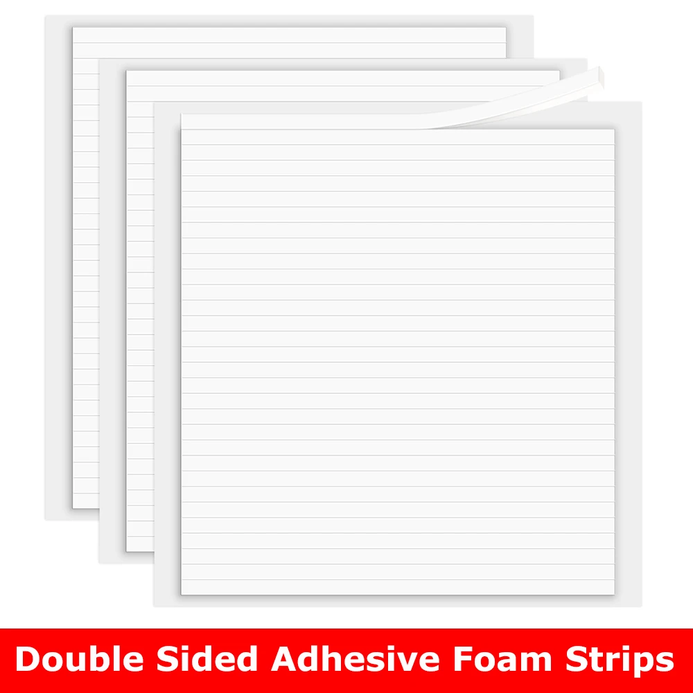 

3sheets/pack Double Sided Adhesive Foam Strips Permanent Sticky Foam Tape Shaker Strips DIY Shaker Card Craft 2mm/3mm Thickness