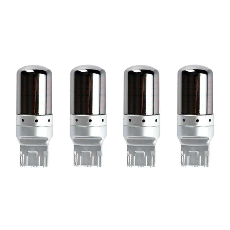 

4 шт., хромированные фонари 7440 T20 144SMD
