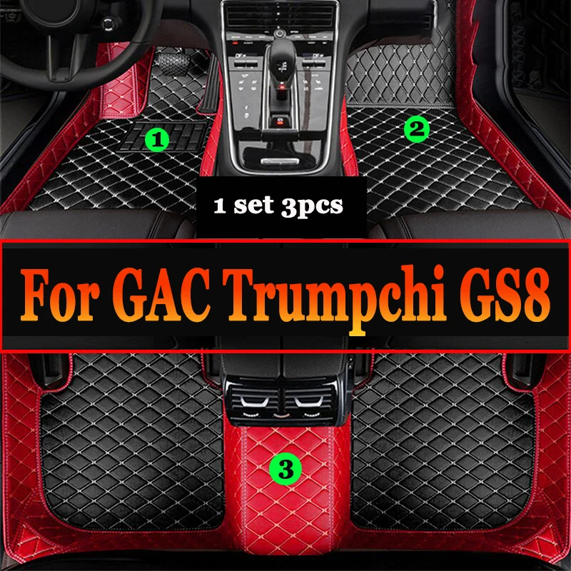 

Car Floor Mats For GAC Trumpchi GS8 Seven Seats 2020 2021 Custom Auto Foot Pads Automobile Carpet Cover Interior Accessories
