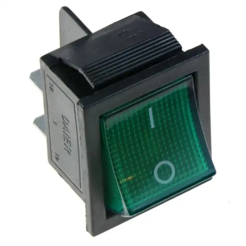 1Pcs KCD4 Latching Rocker Switch Power Switch I/O 4 Pins/6 Pins with Light 16A 250VAC 20A 125VAC - Image 2
