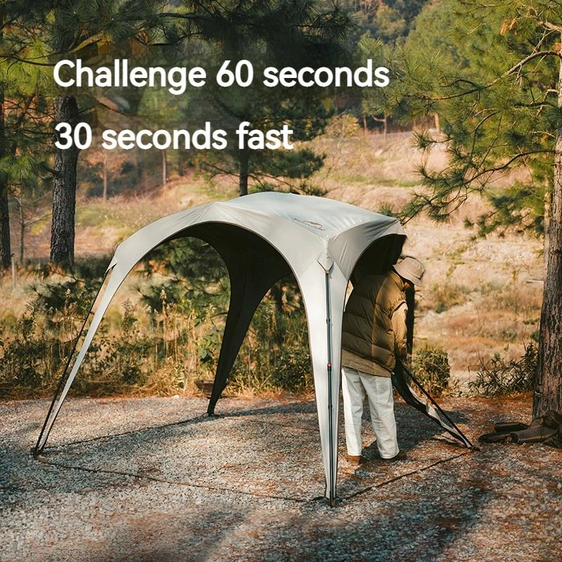 Naturehike Quick Open Dome Tent Accessories Canopy Waterproof Docking Car Tail Tent Outdoor Camping Family Large Sunshade Tarp