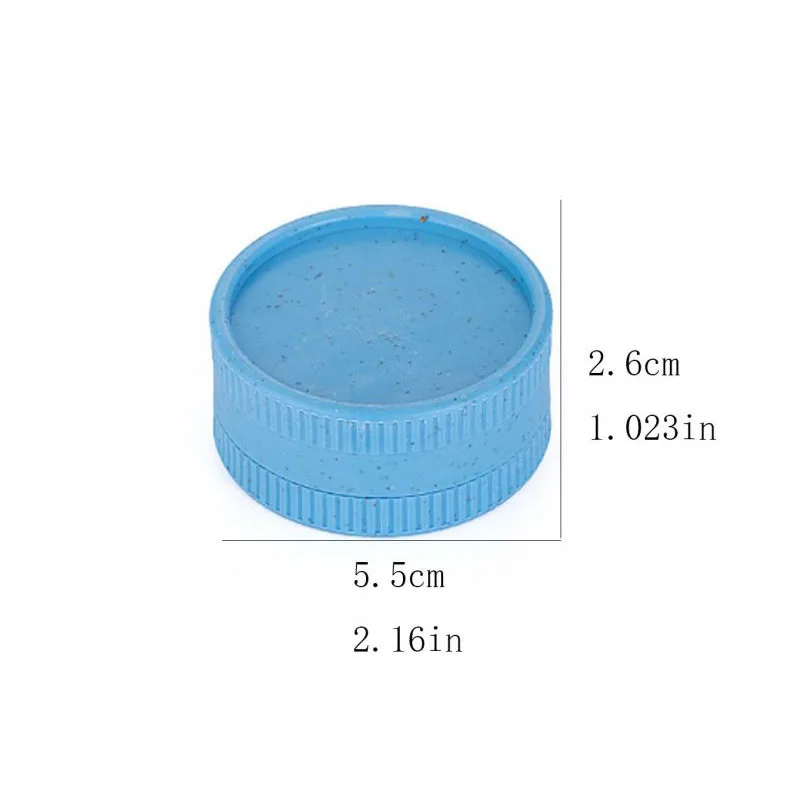Herb Grinder 55mm Grinder 2 Layer Plastic Tobacco Accessories Herbal Cigarette Crusher Display Box Cutter Mill for Smoking