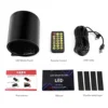 Car Devil‘s Eyes LED Matrix Pixel Panel Flexible Screen USB Plug-in App Control DIY Animation Display for Car Bars Party 6