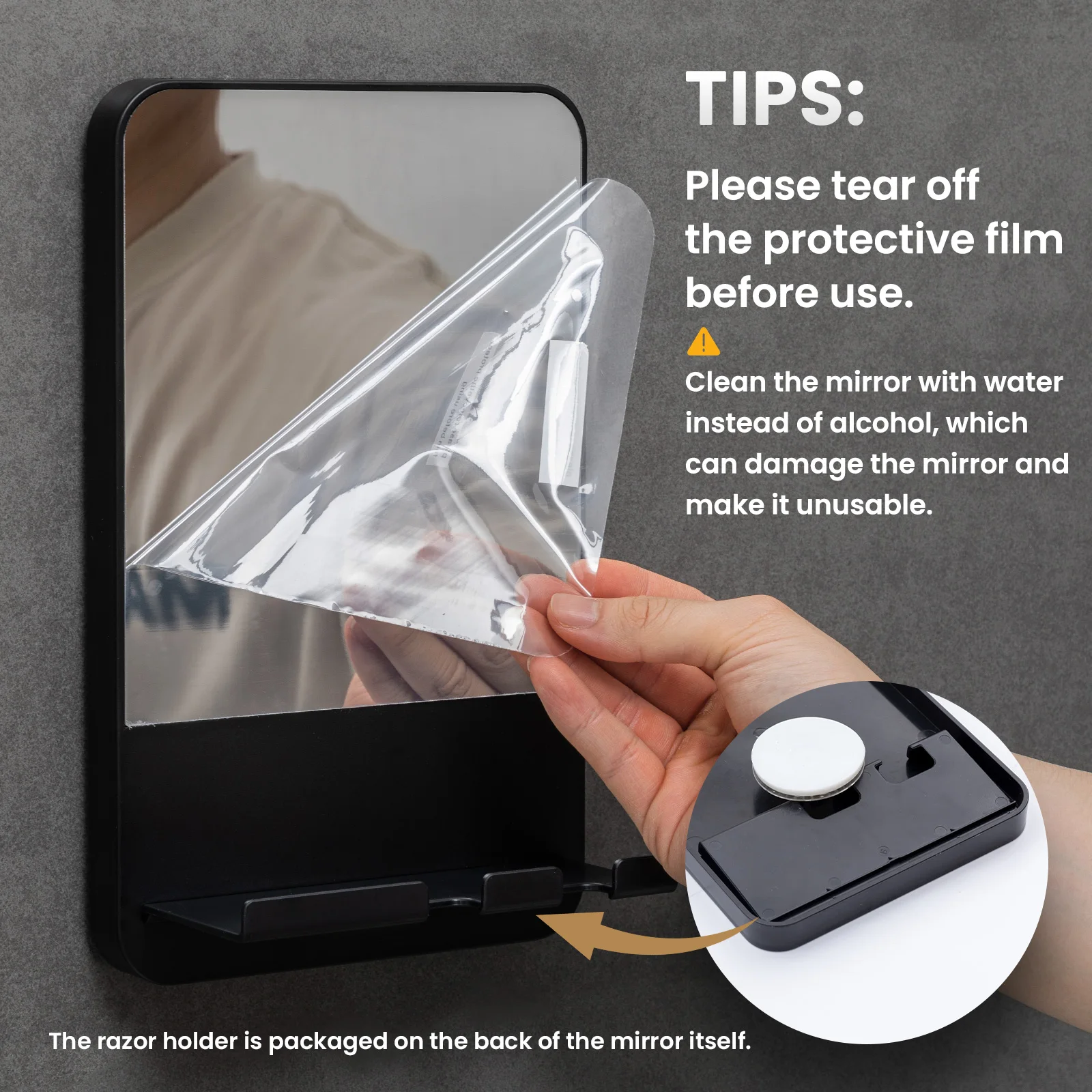 Fogless Shower Shaving Mirror 4