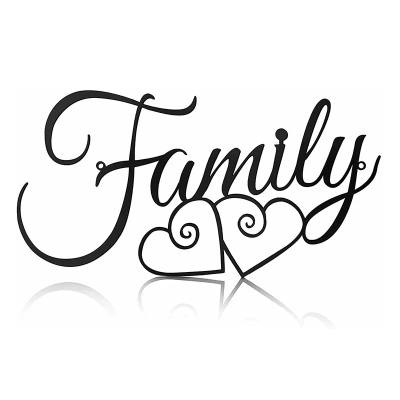 

Family Wall Sign Wall Decor Sign Family Word Wall Art