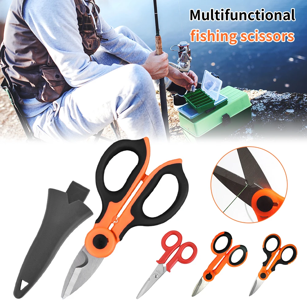 

Portable Fishing Scissors 420 Stainless Steel Multifunctional Fishing Tools PE Braided Line Lure Cutter Fishing Accessories