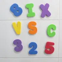 36Pcs Foam Bath Letters Play Set Foam Fun Letters Number Colorful Educational ABC Foam Bath And Shower Toys For 1-3 Baby 2