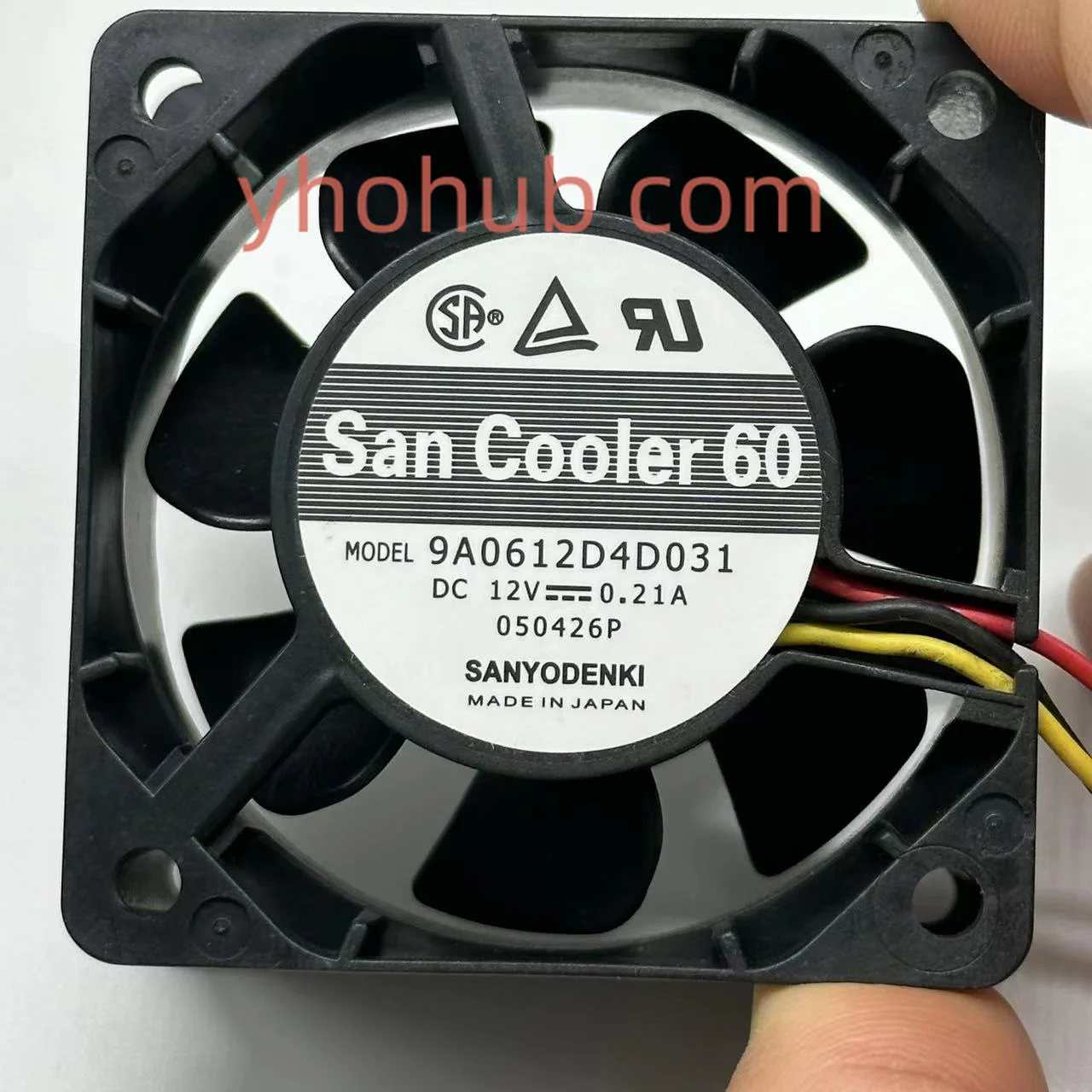 12v 0.21a 60x60x25mm de sanyo denki 9a0612d4d031