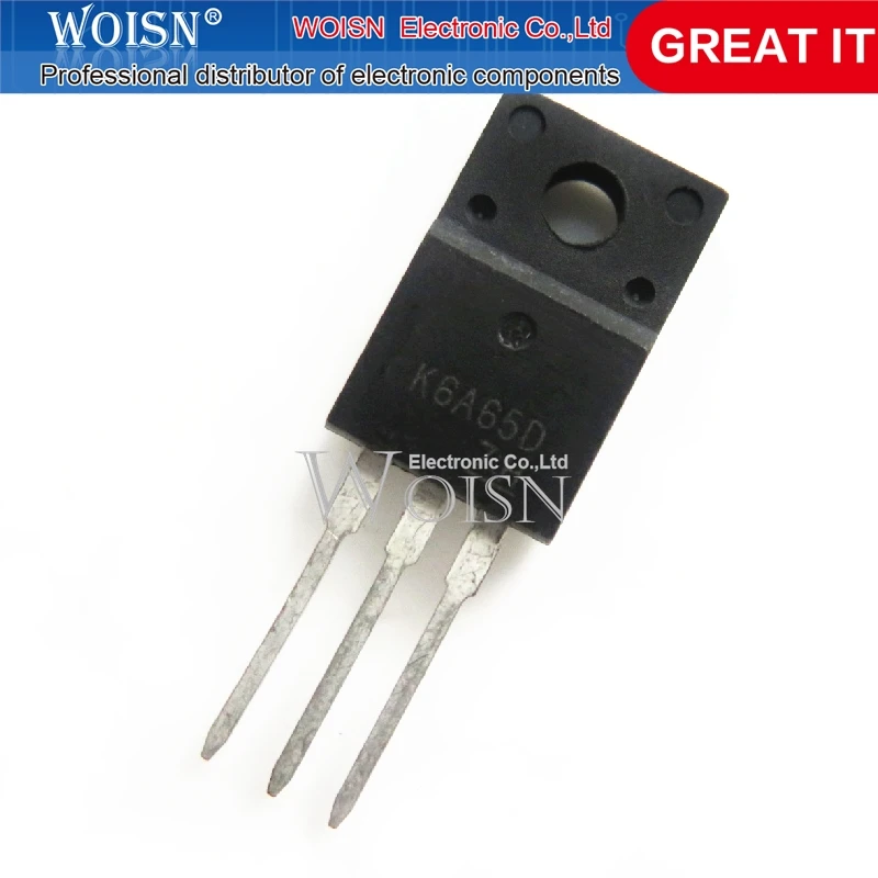 

10 шт. TK6A65D TK6A65 TO-220F