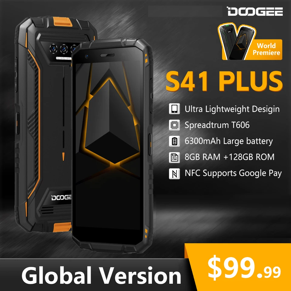 DOOGEE S41 PLUS Rugged Phone ,5.5