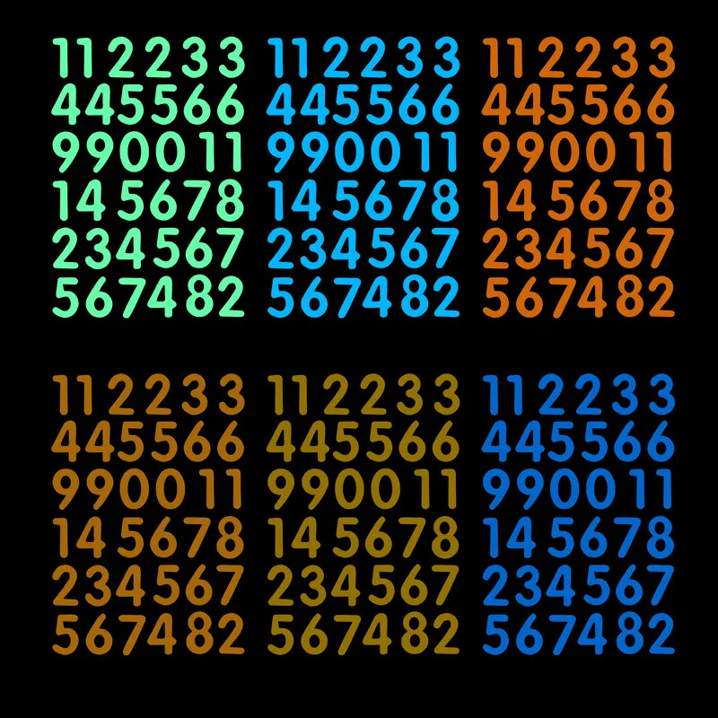 Glow in the Dark Number Sticker for glow in the dark stickers,wall stickers,self adhesive wall stickers,vinyl stickers,vinyl wall stickers,self adhesive stickers,self adhesive switch paste,chalkboard stickers Luminous Digits Kids Bedroom Wall Switch Model Number DIY Decoration Label Decal