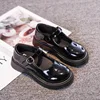 Girls Leather Shoes for School Party Wedding Kids Black White Princess Child's Simple Flats Fashion British Style Mary Janes New 4