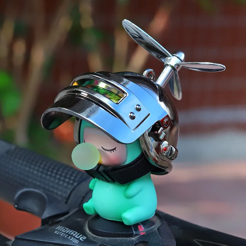 

Cute Cartoon Little Yellow Duck Popular Auto Parts Helmet Broken Wind Duck Auto Bicycle Bamboo Parts Net-red Auto Parts