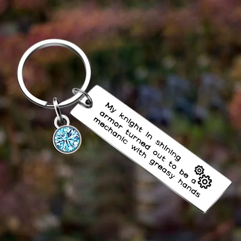 

Metal Mechanic Gifts Keychain Love My Mechanic Valentines Day Machinist Gifts Key Chain Pendant Jewelry Mechanic Gifts