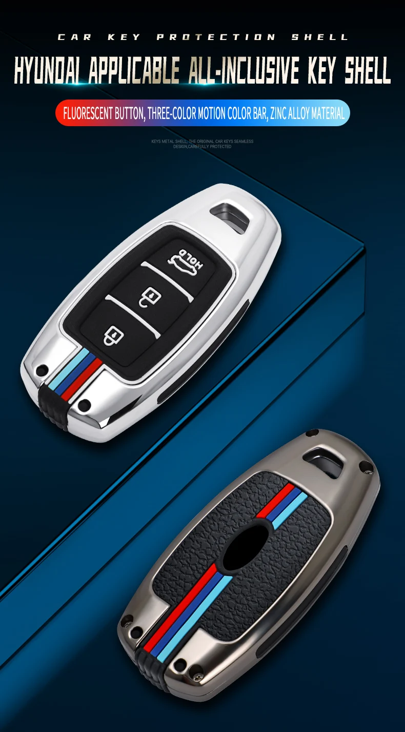 Nuova custodia per chiave auto per Hyundai Veloster N Encino 2020 Venue Sel 2020 Santa Fe Kona Ev Holder custodia protettiva portachiavi 8 Nuova custodia per chiave auto per Hyundai Veloster N Encino 2020 Venue Sel 2020 Santa Fe Kona Ev Holder custodia protettiva portachiavi - S4f1f9be651294266b2edf0e8a587f28bq