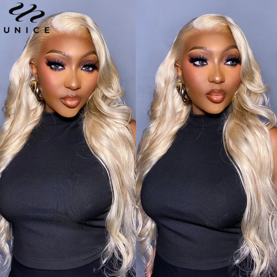 

Unice Hair 613 Blonde Color Body Wave Wigs 13x4 Lace Frontal Wigs Human Hair HD Transparent Lace Wig for Women
