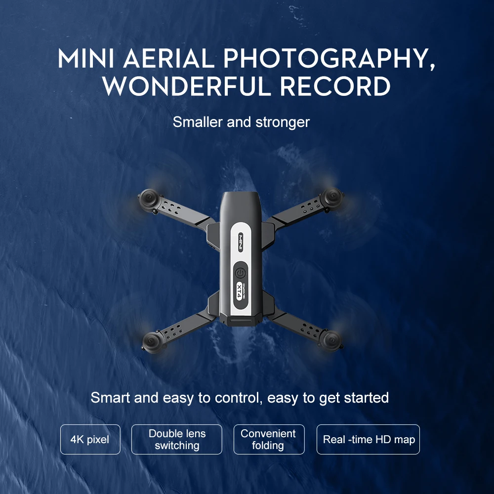 2023 New XT4 Mini Drone 4K Camera Dron Professional Obstacle Avoidance