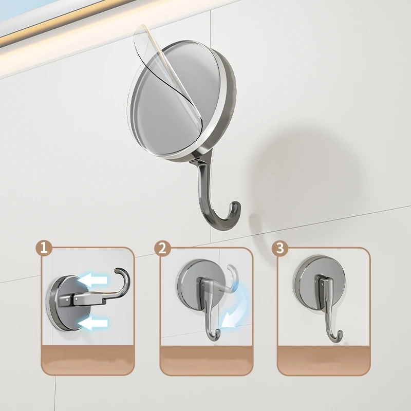 Suction Cup Hook Non-marking Punch-free Strong Load-bearing Adhesive Hook Bathroom Toilet Towel Robe