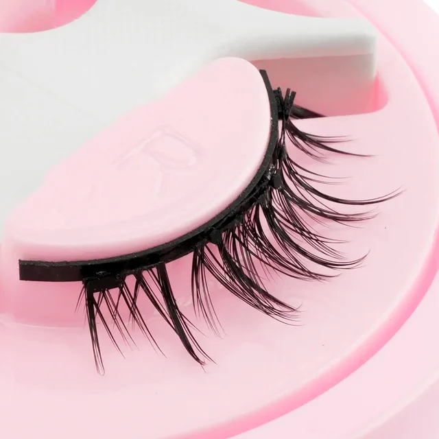Reusable Magnetic Eyelashes 1 Pair Natural Curly Fluffy Magnetic False Eyelashes No Glue Needed Lashes Makeup with Tweezer Set 4
