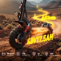 iScooter GX3Pro 11inch Electric Scooter 1500W 50km/h High-Speed E-Scooter 48V 17.5Ah 60KM Swing-arm suspension Scooters APP Control Foldable Scooter 5