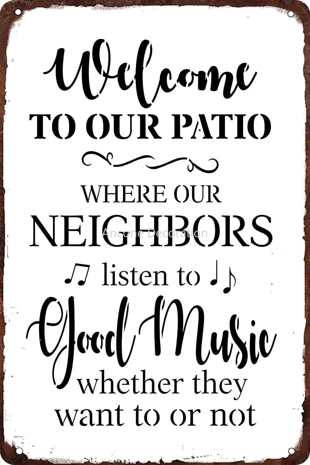 acrylic floral purple welcome to our wedding sign design welcome to our wedding personalised sign acrylic personalised sign Welcome to Our Patio Where Our Neighbors Listen to Good Music Whether They Want to Our or Not Retro Metal Tin Sign