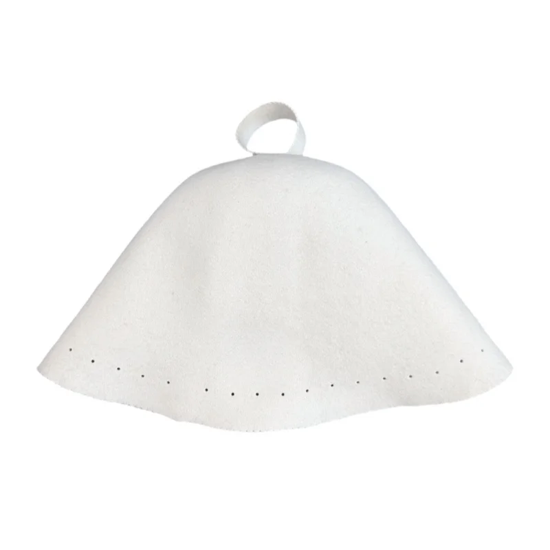 Handmade Premium Merino wool felt sauna hats Men and Women with a Seamless Design 4