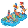 Electric Drill Screw Nut 3D Puzzle Toys Pretend Play Dinosaur Tool Toy Drilling Assembly Engineering Educational Toys for Boys 1
