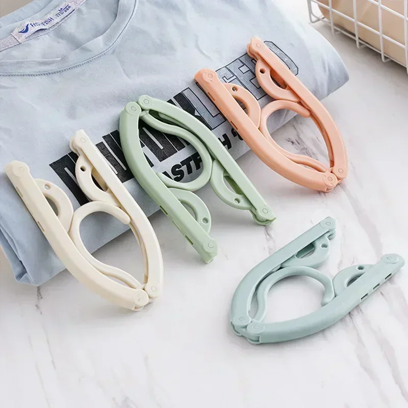 10-50pcs Drying Rack Folding Multifunctional Simple Folding Dress Rack Travel Portable Plastic Clothes Rack Saves Space Bracket 6