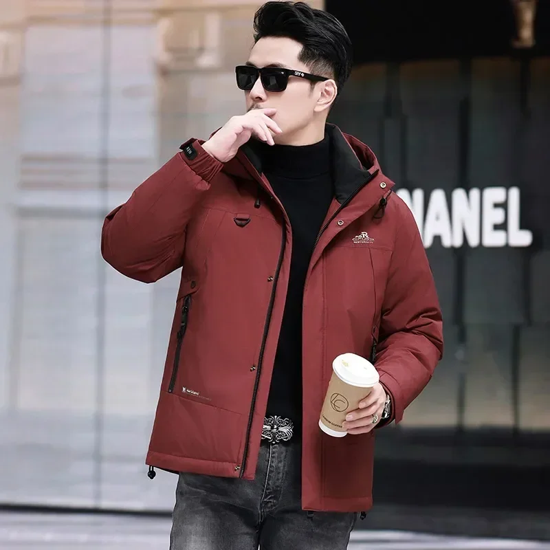 Ropa de diseñador para hombre, chaqueta de plumón ultraligera, chaquetas cortas con relleno de plumón de pato para hombre, nueva chaqueta de invierno 2024 para hombre, abrigo para hombre