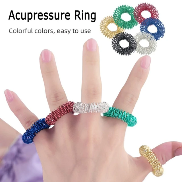 Gold Reflexology Acupuncture Massage Ring – THE GOLDEN SECRETS