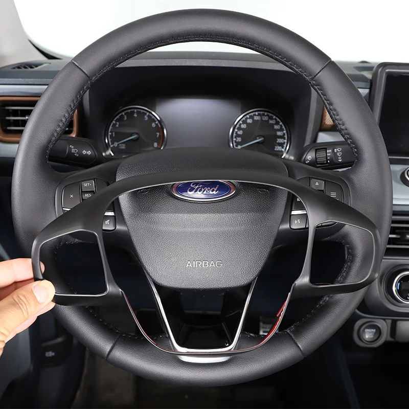 

Подходит для Ford Wing Tiger 2022 Автомобильный держатель кнопки рулевого колеса ABS Текстура углеродного волокна Интерьер Аксессуары