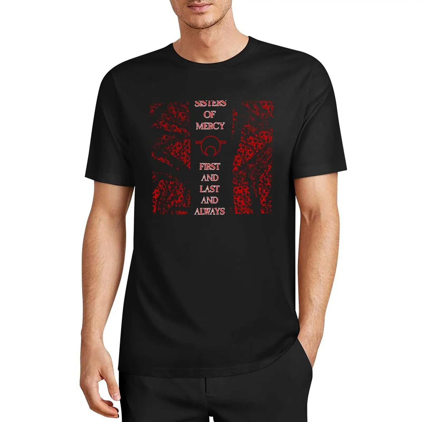 

First and Last and Always - Red - The Sisters of Mercy T-Shirt Aesthetic clothing tops heavyweights men clothes