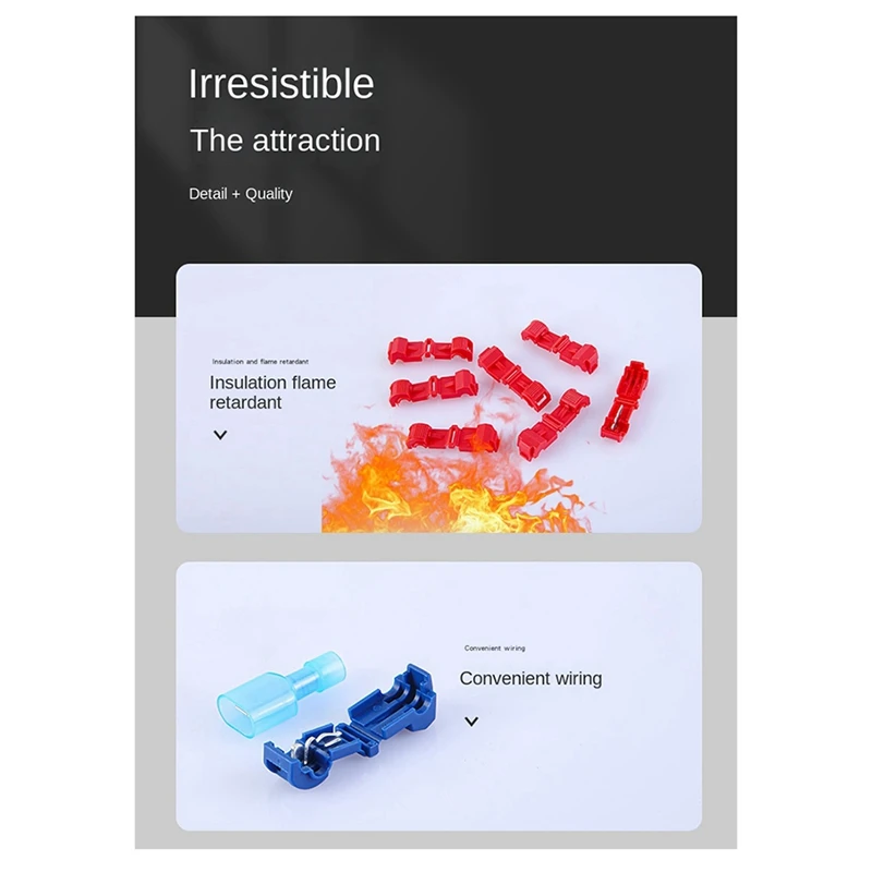 T-Type Break-Free Wire Terminal Main Line Branch Wire Clamp Combination Quick Connection Terminal