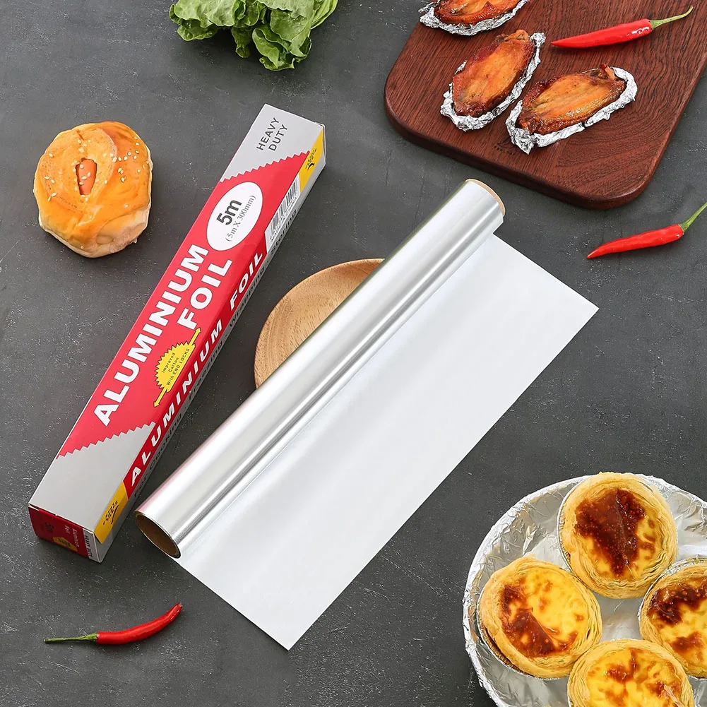 

Baking Tin Foil Wrap Aluminum Tin Foil Paper For Outdoor Travel Camping Kitchen Food Pack Cooking Baking Barbecue Grill Foil