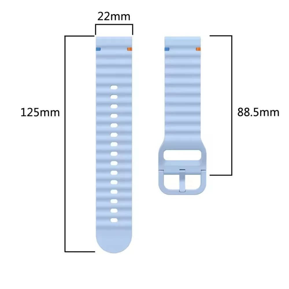 Versatile Silicone Sport Watch Strap - Multiple Sizes Available