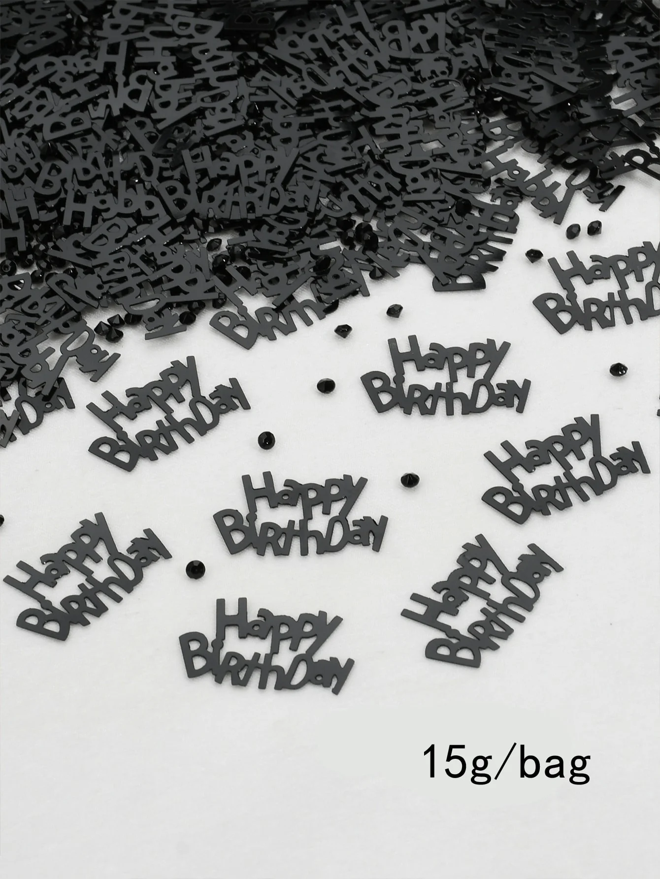 15g-Birthday party black decorative confetti party decorations paper confetti