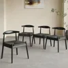 Dining Chairs Set of 2, Mid Century Modern Kitchen & Dining Chairs | Woven Rope Seat with Solid Wood Legs for Home, Outdoor Use 3
