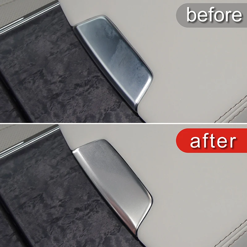 Edelstahl Mittelkonsole Armlehne Box Taste Aufkleber Dekoration Abdeckung Trim Für Audi A6 C8 2019-2022 Auto Styling innen – Detail 7