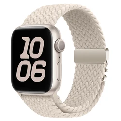 Braided Nylon Watch Strap Bracelet - Elegant and Versatile Design - 42 44 45 46 49 mm (Black Green)