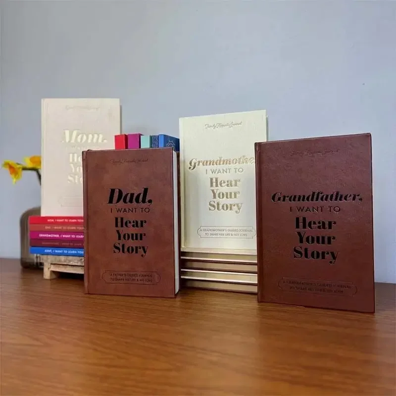 Memory books Mom I Want To Hear Your Story Dad Mom Leather Memory Books A Father's Guided Journal To Share His Life