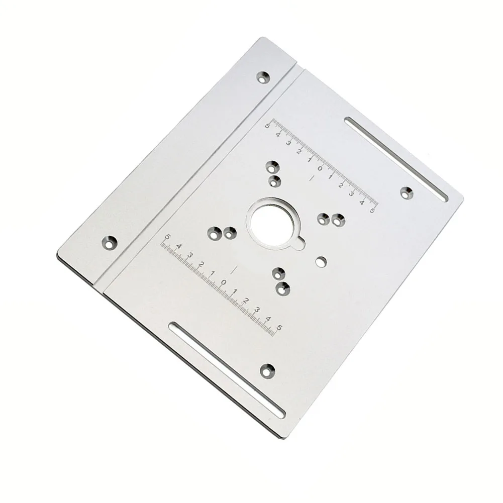 

Panel Router Table Insert Plate Rust-proof Silver Strong Wear-resistant 240mm*200mm Accessories Aluminum Alloy